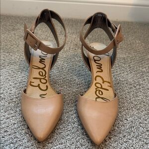 Sam Edelman Okala Pointed Toe Ankle Strap Heels